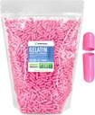 XPRS Nutra Formaat 0 Lege capsules - 5000 Graaf Lege Gelatine Capsules - Pillen DIY Capsule Vulling - Pure Bovine Pill Gel Caps for Do-It-Yourself Supplements (Roze)