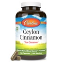 Carlson - Ceylan Cannamon, Suppléments de cannelle, 500 mg, Pinces d'extrait de cannelle, Ceylan Cannamon Capsules, 180 gélules