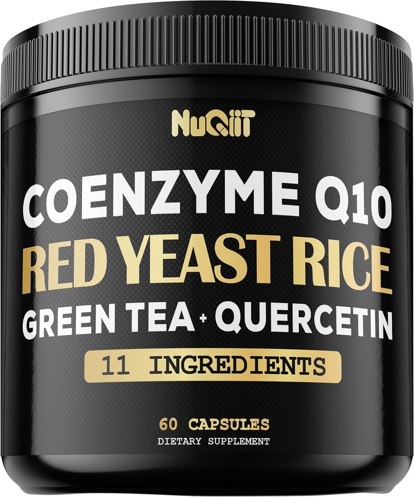 Red Gist Rice 13500mg Green Tea 4500mg Quercetine 4500mg Supplement & More - Ondersteuning Hartgezondheid, immuunsysteem en lichaamsbalans - 60 capsules