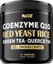 Red Gist Rice 13500mg Green Tea 4500mg Quercetine 4500mg Supplement & More - Ondersteuning Hartgezondheid, immuunsysteem en lichaamsbalans - 60 capsules
