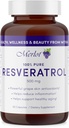 Merlot Resveratrol 500mg Capsules - 60 Telling - Beauty within AntiAging Supplement Non GMO Gluten gratis - Made in USA