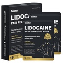 Sumifun 4% Lidocaïne Patches, 18 Graaf Lange Duurzame Plaster Patch voor knie, schouder, spier, gewrichten met natuurlijke ingrediënten, Uitgebreide Patch met Lidocaine FSA of HSA in aanmerking komende