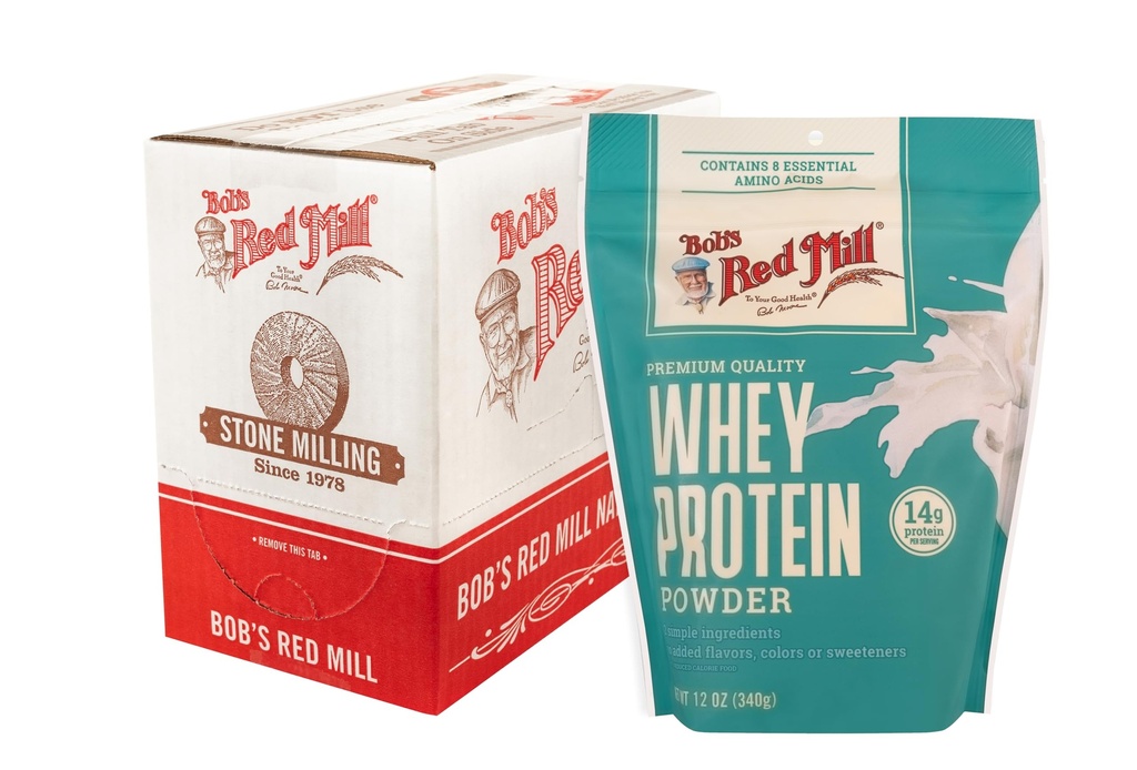 Bob's Red Mill Whey Protein Concentrate, 12oz (verpakking van 4) - Keto Friendly, Kosher
