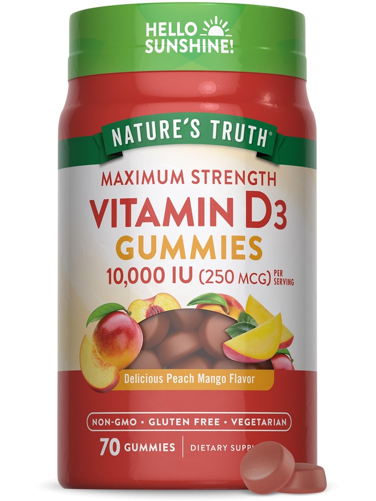 De waarheid van de natuur Vitamine D3 Gummies 