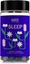 Naaktslaap - GABA L Theanine Natuurlijke Slaaphulp - Lemon Balm, Lavender, en Melatonine voor verbeterde ontspannen en slapen kwaliteit - Gluten-vrij en vegetarisch - 30 Capsules