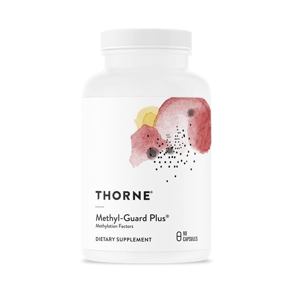 THORNE - Méthyl-Guard Plus - Folate actif (5-MTHF) avec des vitamines B2, B6 et B12 - soutient la méthylation et le niveau sain d'homocystéine* - sans gluten, lait et soja - 30 portions
