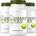rize labs Sharp Ear Capsules, pillen voor helder horen, supplement om te herstellen Hoorgezondheid, geavanceerde formule maximale sterkte - verpakking van 3(180 capsules)