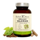 Kruidenwortels Pure Biologische Valeriaanwortelcapsules - 900 mg - Non-Habit vorming zonder Melatonine, Non-GMO - 60 Graaf Vegan Capsules, Kruidensupplement