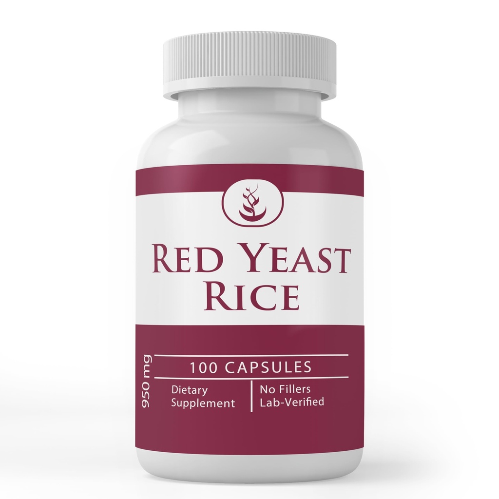 PURE ORIGINAL INGRÉDIENTS Extrait de riz de levure rouge, (100 capsules) Toujours pur, sans additifs ou remplisseurs, laboratoire vérifié