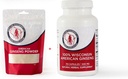 Dairyland American Ginseng Powder 4 oz and Capsules 75 ct Pack of Wisconsin Ginseng 
