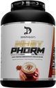 DRAGON PHARMA Mélange de protéines de lactosérum, absorption rapide, sans gluten, 100% de lactosérum, WheyPhorm, maximiser la récupération, grande dégustation, 25 grammes de protéines (65 portions, Cappuccino)
