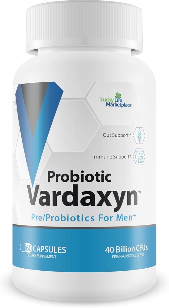 Probiotische Vardaxyn - onze beste premium mannelijke formule - Pre/Probiotica voor mannen - mannelijke probiotische formule ter ondersteuning van mannelijke gezondheid - Gut Health - Mood - Digestieve gezondheid - Immune Health