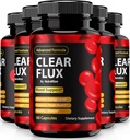 (5 Pack) Heldere Flux Pillen, Officiële ClearFlux Capsules, Natuurlijke Ondersteuning, Premium Ondersteuning voor het handhaven van stabiele niveaus en gezonde Circulatie, Natuurlijke Heldere Flux Health Review (300 Capsules)