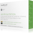 HealthyCell AM Nutrition pour jour et nuit - Mélange de 90 vitamines, minéraux, probiotiques et nutriments soutient la santé, l'énergie, la concentration et le sommeil - Multivitamine naturelle pour les hommes et les femmes - 30 portions