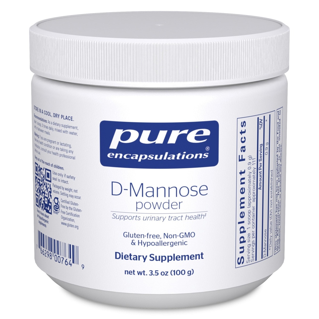 Pure Encapsulations D-Mannose Powder - for Urinary Tract Support - Urinary Tract Support & Bladder Health* - Easy Solution Powder - Non-GMO & Vegan - 3.5 oz