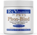 Rx Vitaminen Phos-Bind - Nierondersteuning Supplement Powder - Fosfaatbinder voor Katten & Honden voor Niergezondheid - Ondersteunt Normale Nier Reiniging en Essentiële Nierverzorging - 200g