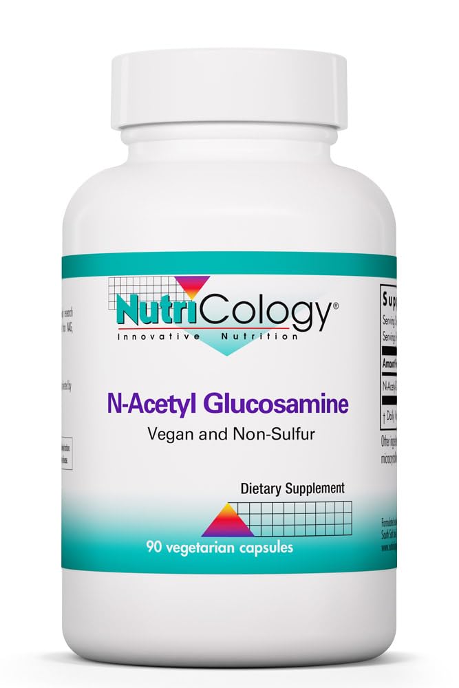 Nutricology Group N-Acetyl D-Glucosamine 500mg - NAG Supplement, Joint Support, Glucosamine Sulfate, Joint Health Formula, Motility Activator, Vegan, Non-Sulfur, Vegetarische Capsules - 90 Tel.