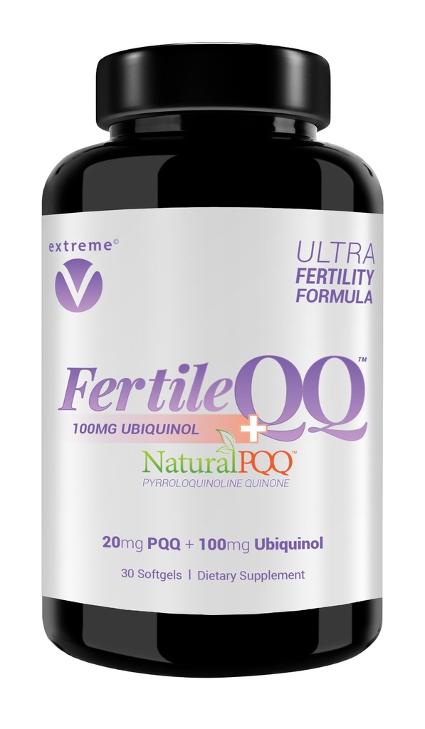 FertileQQ ULTRA Ubiquinol (QH) plus PQQ to BOOST Mama's 2B Natural Reproductive Support, #1 Formula for Support of Mitochondria Egg Cell Health - Doctor Recommended Fertility Formula.