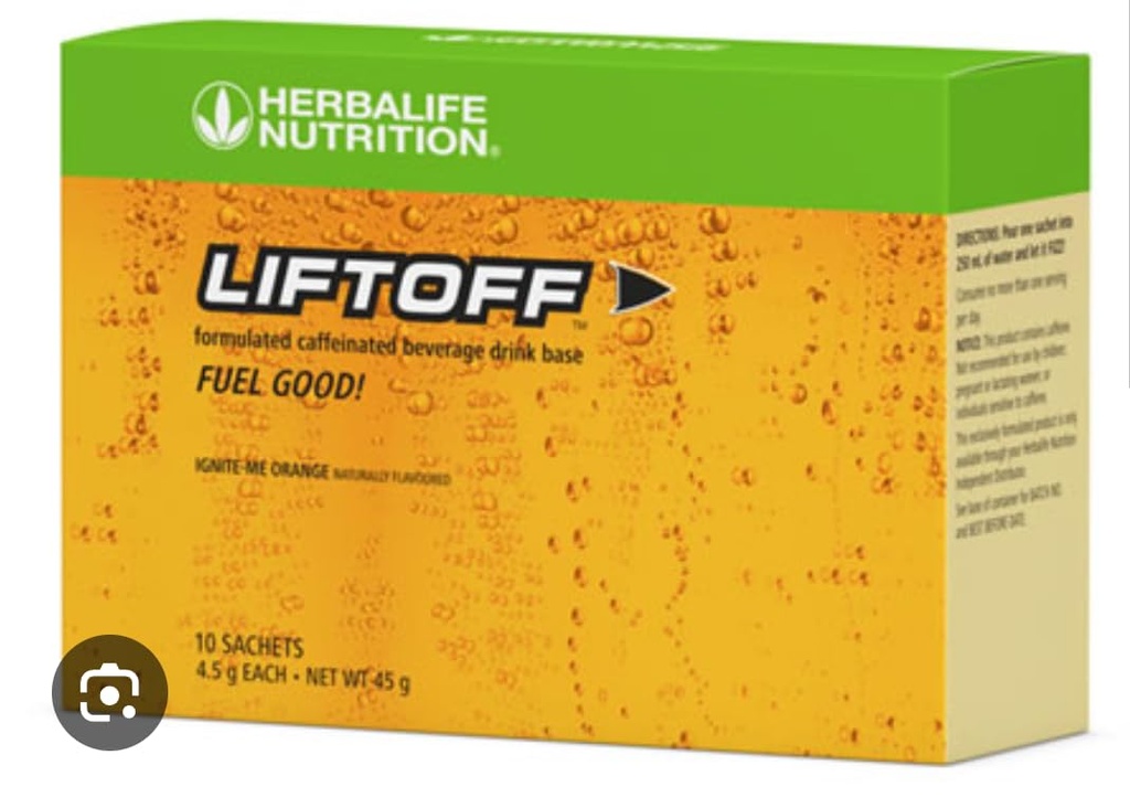 Herbalife Nutrition LIFTOFF Energy Stick Packs - Lemon-Lime Blast - Boissons instantanées pour stimuler l'énergie naturelle, éclaircit les esprits, améliore la concentration, 30 Compte (30 Packs), Lemon-Lime vert Blast