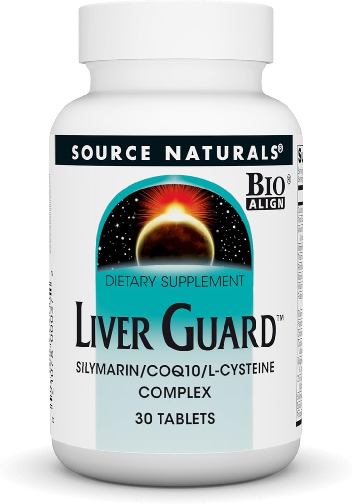 Bron Naturals Lever Guard - Silymarin, CoQ10, N-Acetyl Cysteine Complex - 30 tabletten