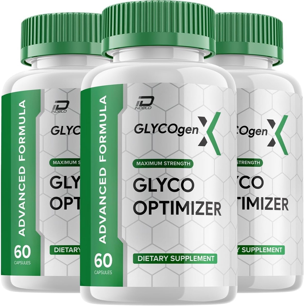 GlycogenX Glyco Optimizer Capsules Supplement - GlycogenX Optimizer Advanced Formula, Glycogen X Supplement, GlycogenX Booster Reviews, Maximale sterkte Glycogen Supplement (3 Pack - 180 Capsules)