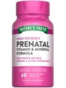 Prenatale vitamines van de natuur met foliumzuur 60 capsules non-GMO en glutenvrij supplement