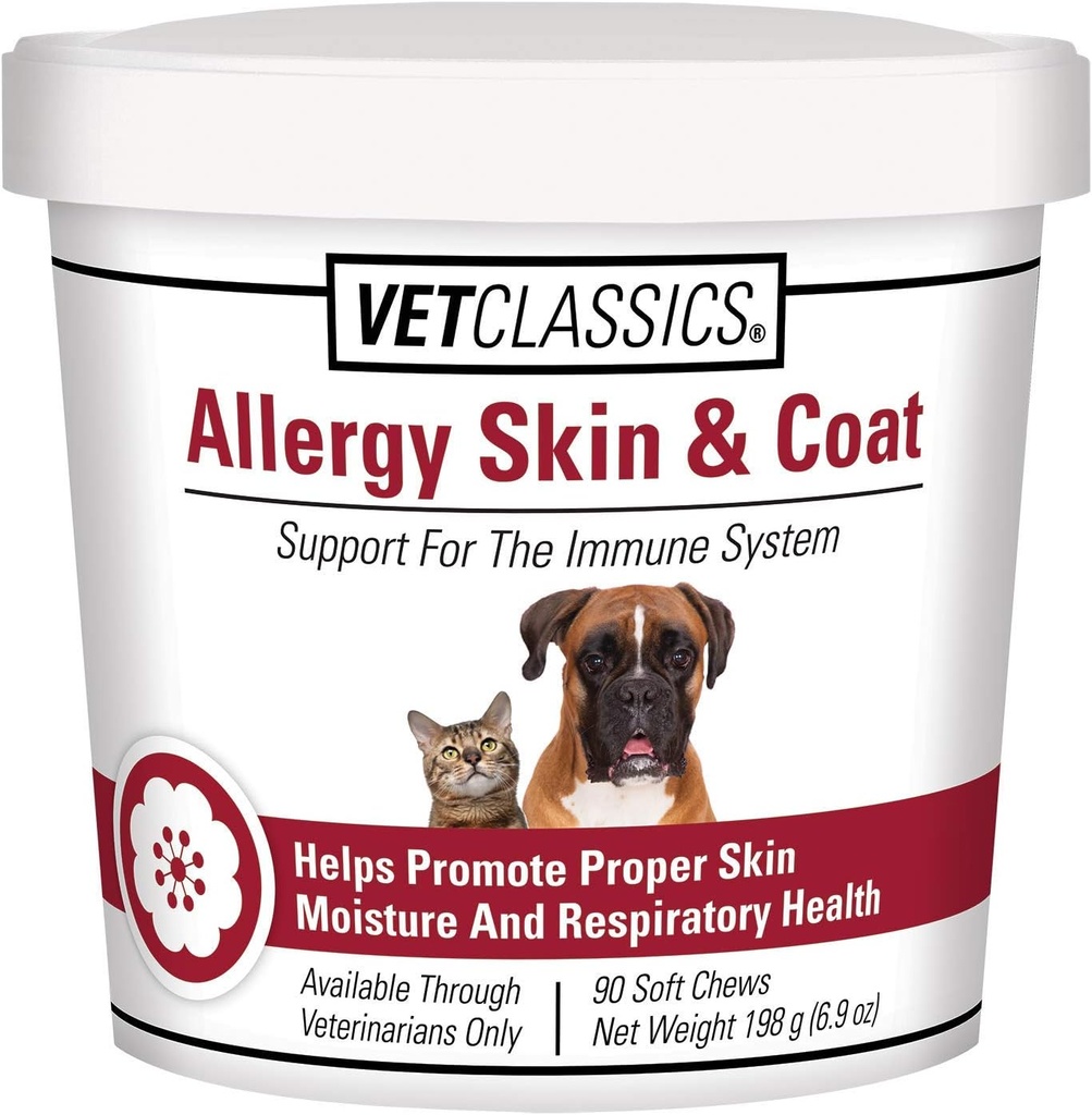 Vet Classics Allergie Skin & Coat Support Pet Supplement voor honden en katten 