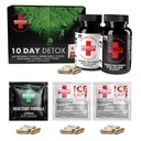 Redding Detox 10 dagen Permanente Detox Kit - 132ct Capsules Uitgebreide volledige body reiniging met Bonus Instant ICE Caps