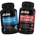 DR. BO Glucosamine Chondroïtine Turmeric MSM - Supplément de soutien au nettoyage des acides uriques