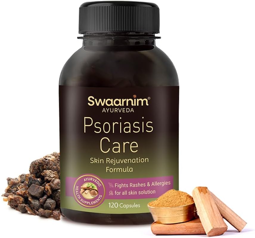 Psoriasis Care, Ayurvedische gezonde supplementen voor de gezondheid van vrouwen, Geen toegevoegde chemicaliën en glutenvrij, 120 capsules