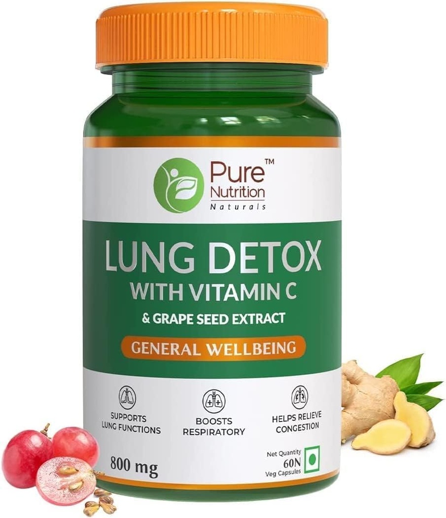 SENTA Pure Nutrition Long Detox Supplement met natuurlijke kruiden Blend van vitamine C, druivenzaad en Vasaka Bladeren Extract 