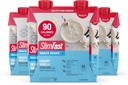 SlimFast Snack Shake, 90 Calorie Fiber Shake, klaar om te drinken, proteïnedrank, Romige Vanille, 12 Tellen