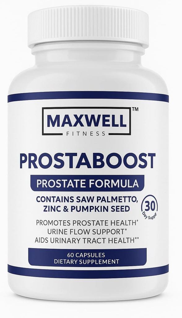 Prostapure for Men Boost Mannen Prostaat Ondersteuning met Saw Palmetto, Zink, Selenium & 19 Kruiden - Urinaire stroom en blaas controle Formule, 60 Veggie Caps