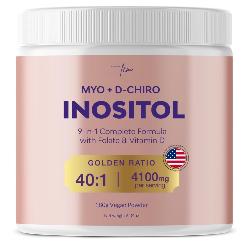 QSTA Myo-Inositol & D-Chiro Inositol Supplement for Women 4100mg (40:1 Ratio)  Inositol poedersupplement voor hormoonbalans