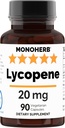 MONOHERB Lycopene 20 mg per Capsule - 90 Veg Capsules