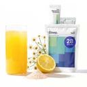 Slaaphulp poeder - Kalmerende drank voor diepe slaap met liposomale saffraan, Magnesium & PharmaGABA Melatonine-vrije natuurlijke supplement om stress te verminderen en de kwaliteit van de slaap kamille limonade te verbeteren 28 Sticks