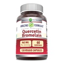 Verbazingwekkende Formules Quercetin 800mg met Bromelain 165mg, 120 Veggie Capsules Supplement 