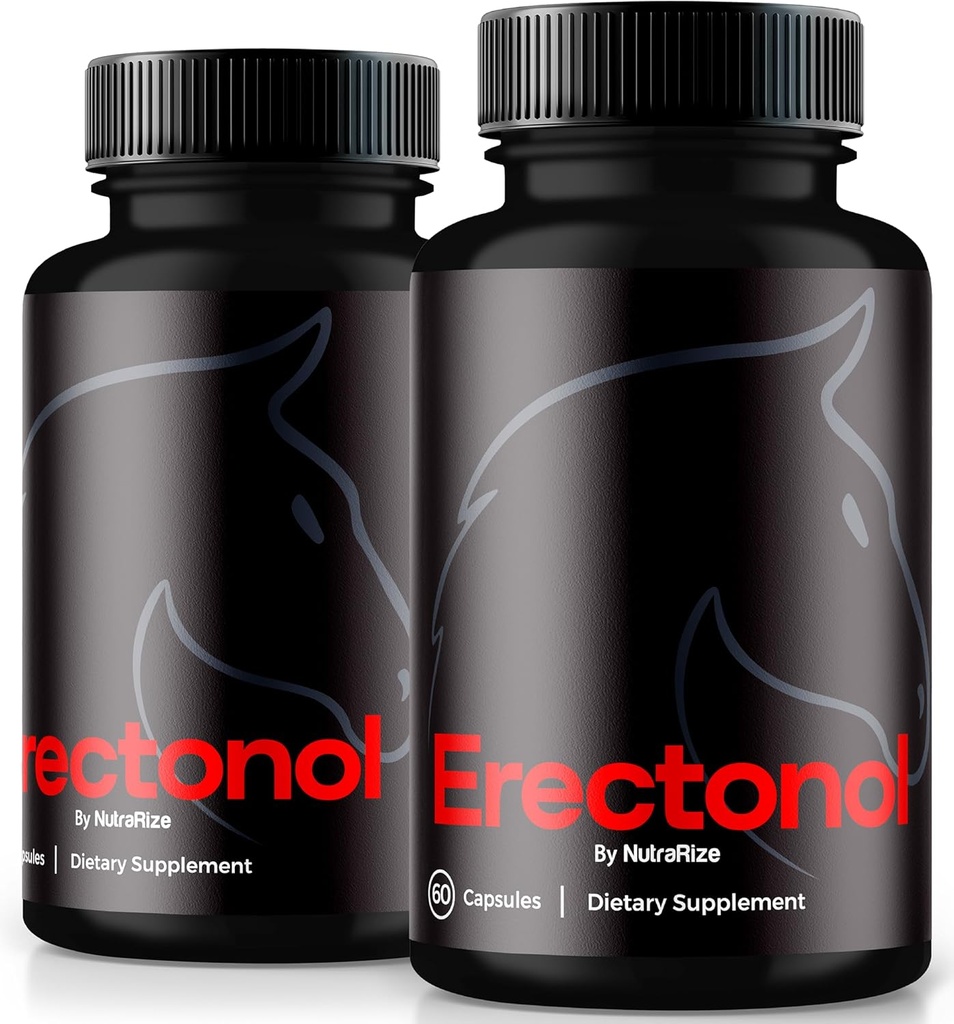 (2 Pack) Erectonol Capsules voor mannen, Erectonol Male Dietary Supplement, Dagelijkse Formule voor Wellness en Peak Performance voor mannen, Geavanceerde Formule Pillen voor een Active Lifestyle, Reviews (120 Capsules)