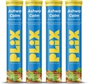 PLIX - THE PLANT FIX KSM-66 Ashwagandha 300mg Bruisende supplementen voor stress, Mood & Energy Support met vitamine D3 & Brahmi - 60 Vegan, non-GMO, glutenvrije tabletten, verpakking van 4