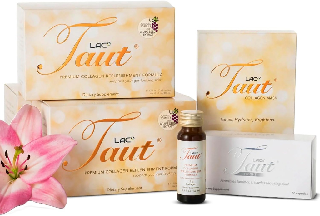 TAUT Premium Advanced Collageen - Liquid Collageen voor vrouwen Collageen Drink Advanced Formula for Hydration, Vitaminen C, Rimpels, Fine Lines and Sagging Skin - Best Liquid Collageen