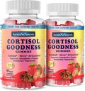 2 Packs Cortisol Suppléments pour Hormone Harmony, 17-en-1 Cortisol Gummies pour les femmes et les hommes Cortisol Réducteur avec Ashwagandha, Rhodiola Rosea, Saint Basilic, Valérien pour le stress et l'équilibre Cortisol