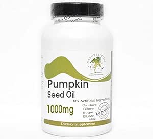 Pumpkin Seed Oil 1000mg Emulsified Dry ~ 200 Capsules - Geen additieven ~ Naturetitie Supplementen