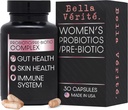 Bella Vérité. Probiotische en prebiotische complex - ondersteuning vrouwen spijsvertering en Gut Health - 3,45 miljard CFU Lactobacillus Probiotica voor helderere huid - dagelijkse probiotische supplement (30 Vegetarische capsules)