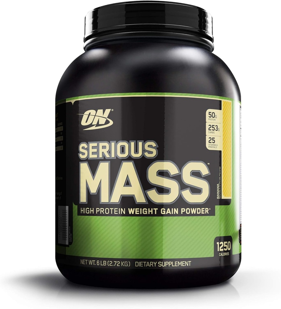 Health & Beauty Optimum Nutrition Serious MassTM, Banaan, 6 lb (2,72 kg)
