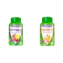 Vitafusion Omega-3 Berry Lemonade Heart Health Gummies 120 Tel en Orange Flavored Vitamine C Gummies voor Immune Ondersteuning 150 Tel.