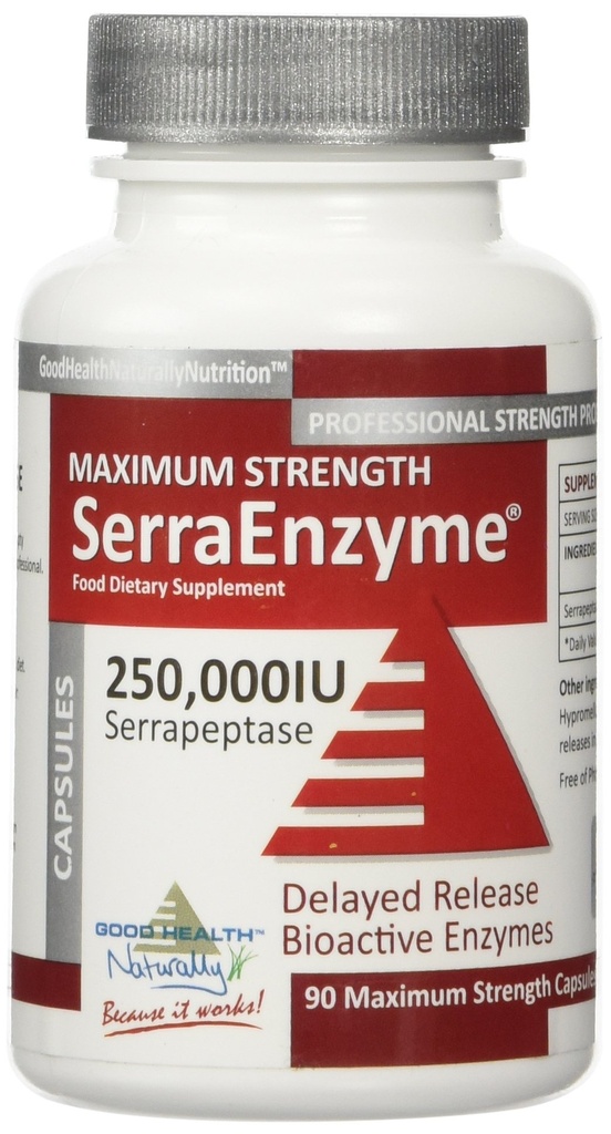 Serra Enzyme Serrapeptase Supplement - Clear Longs and Sinuses, Proteolytische, Decompensative Cleanse 