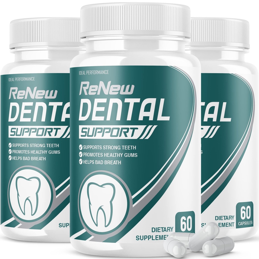 IDEAL PERFORMANCE (3 Pack) Renew Dental Support Pillenreiniger (180 Capsules)