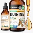 BIO KRAUTER Quinine voor beenkrampen Tinctuur - Cinchona Bark Extract - Vegan Quinine Liquid - Alcohol en Suikervrij Extract 4 Fl.Oz.