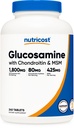 Nutricost Glucosamine 1800mg avec Chondroïtine & MSM, 240 comprimés, 120 portions - Non-OGM, sans gluten