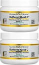 California Gold Nutrition Buffered Vitamin C Powder, Non-Acidic, Gold C, USP Grade Sodium Ascorbaat, Geschikt voor Veganisten en Vegetarians, 8,40 oz (238 g), 2 Pack